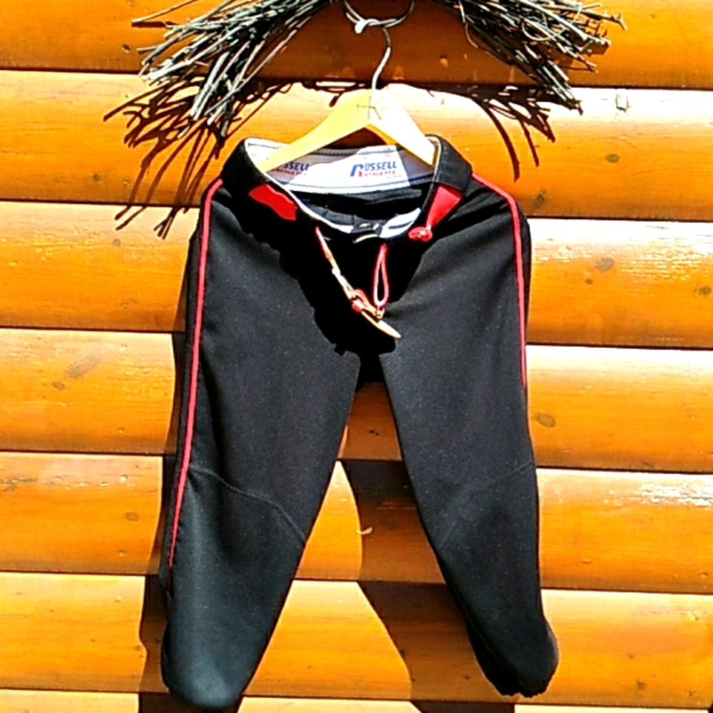 ⚾️   BASEBALL PANTS RUSSELL ATHLETIC  Black Sz  SMALL UniSex EUC